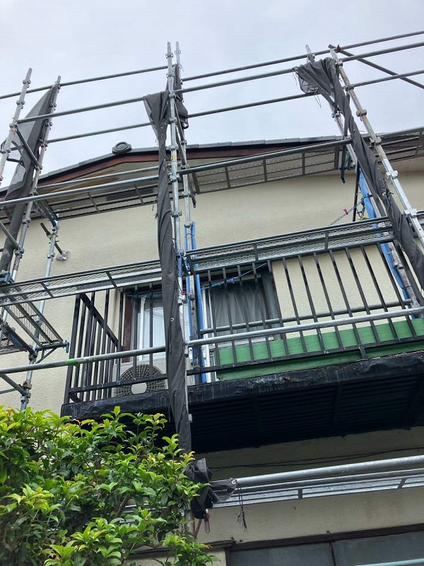 【施工中】東京都中野区・K様邸　軒天張り替え工事1001