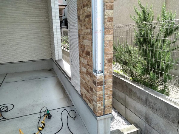 【施工中】東京都杉並区・W様邸　ガレージ外壁・水切り補修1204 (4)
