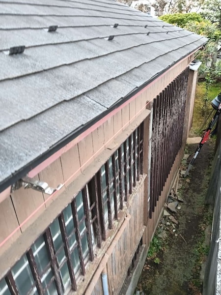 世田谷K様邸施工中雨樋施工1