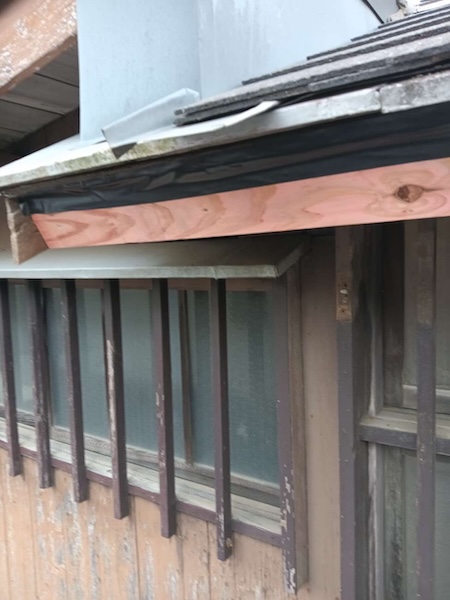 世田谷K様邸施工中鼻隠し施工